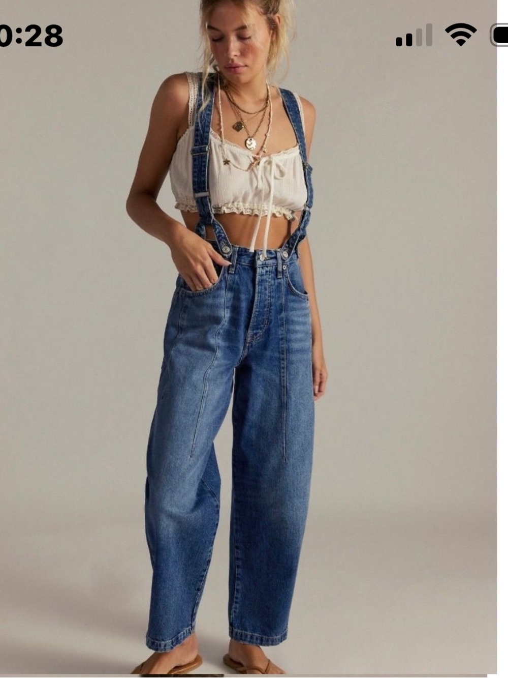 Free People  Berkeley Suspender Jeans. Size 28!!! $198 Retail!!! 🔥 🔥 🔥